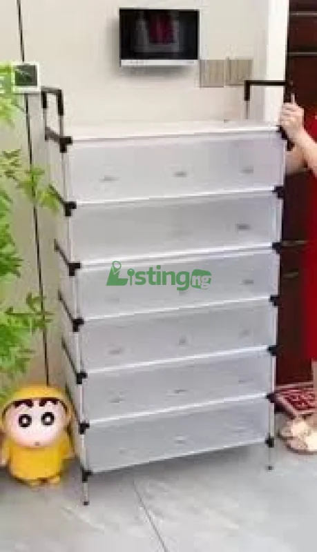 upgraded 7-storey dustproof shoe cabinet