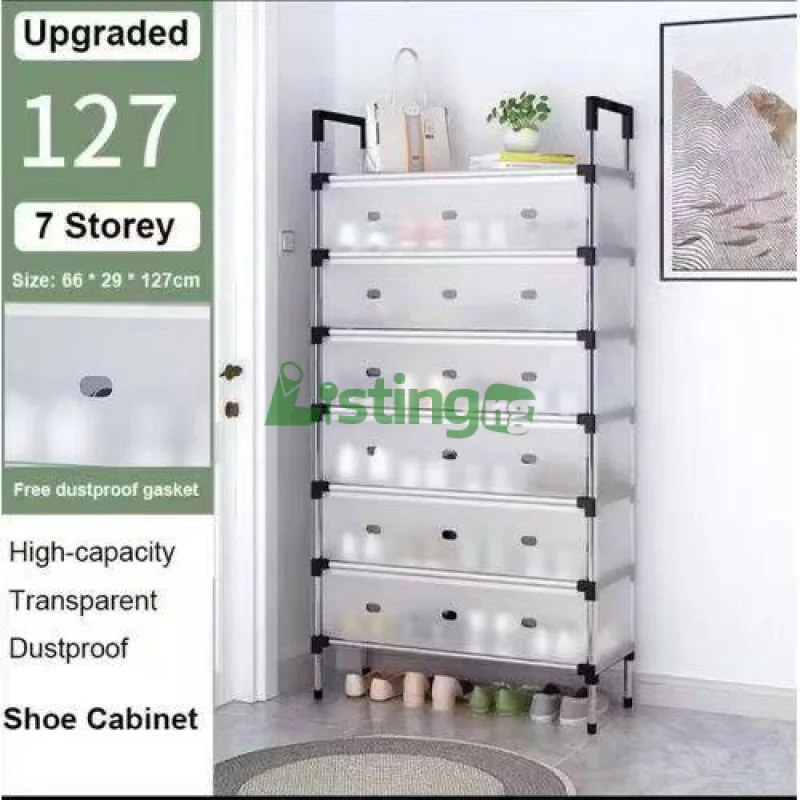 upgraded 7-storey dustproof shoe cabinet