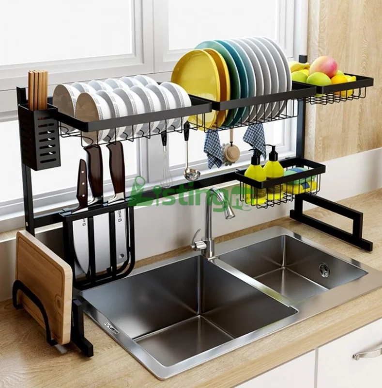 Stainless Steel 2 Tier Dish Drying Rack
