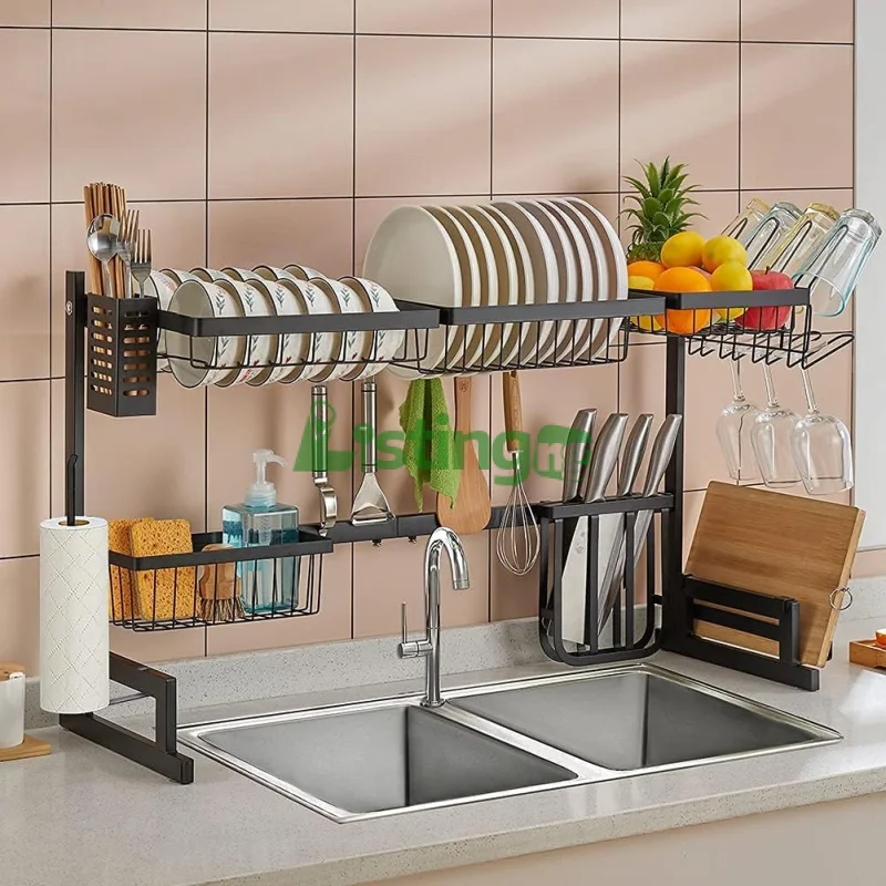 Stainless Steel 2 Tier Dish Drying Rack