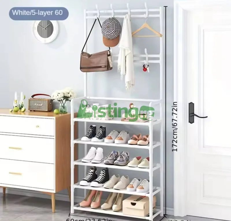 multi-functional shoe and coat rack