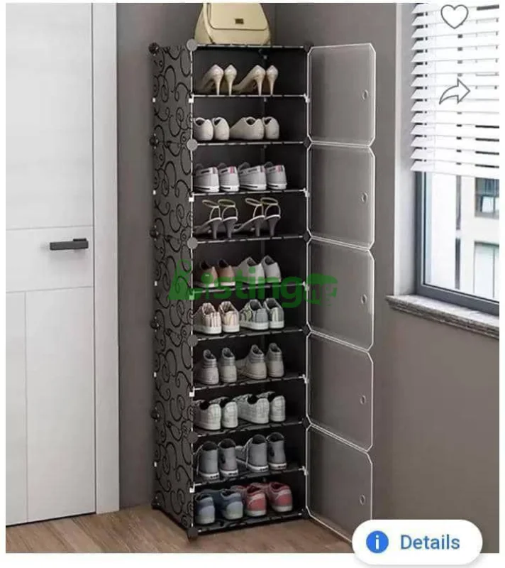 Generic 10 Layers Of Shoe Rack With Cover