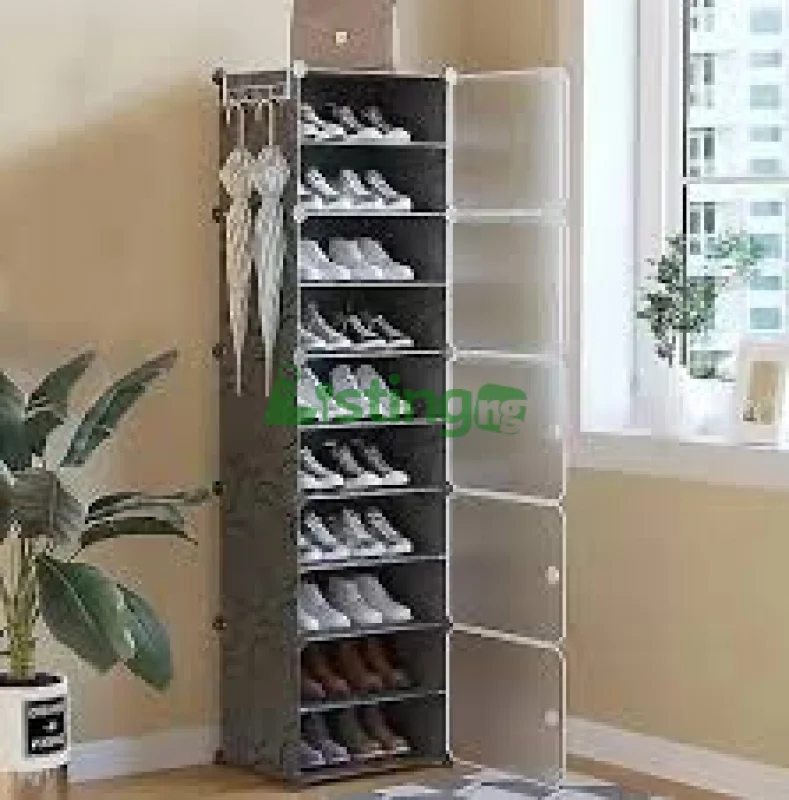 Generic 10 Layers Of Shoe Rack With Cover
