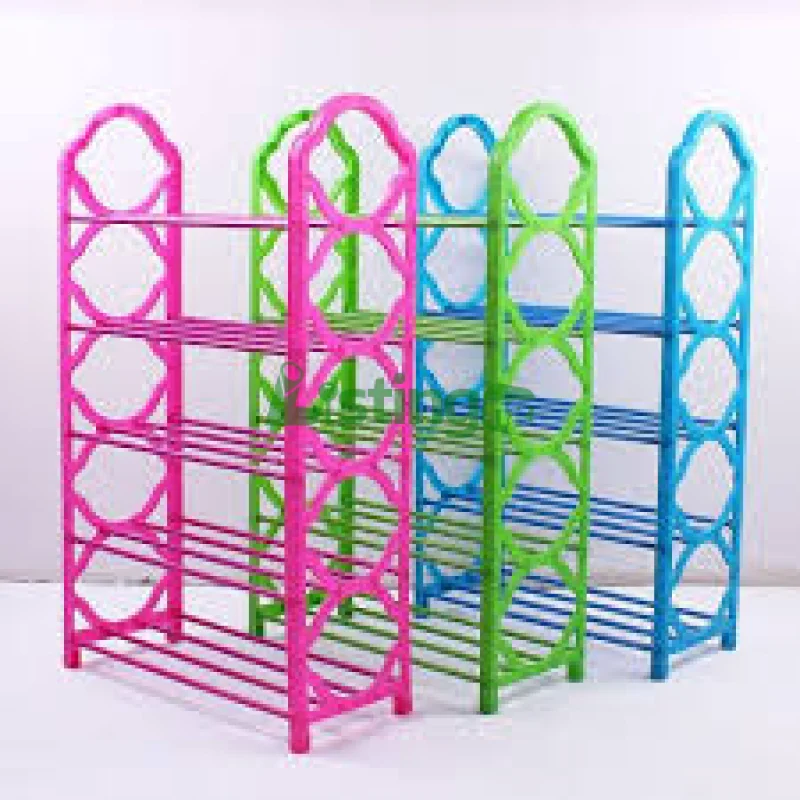 5-layer plastic shoe rack