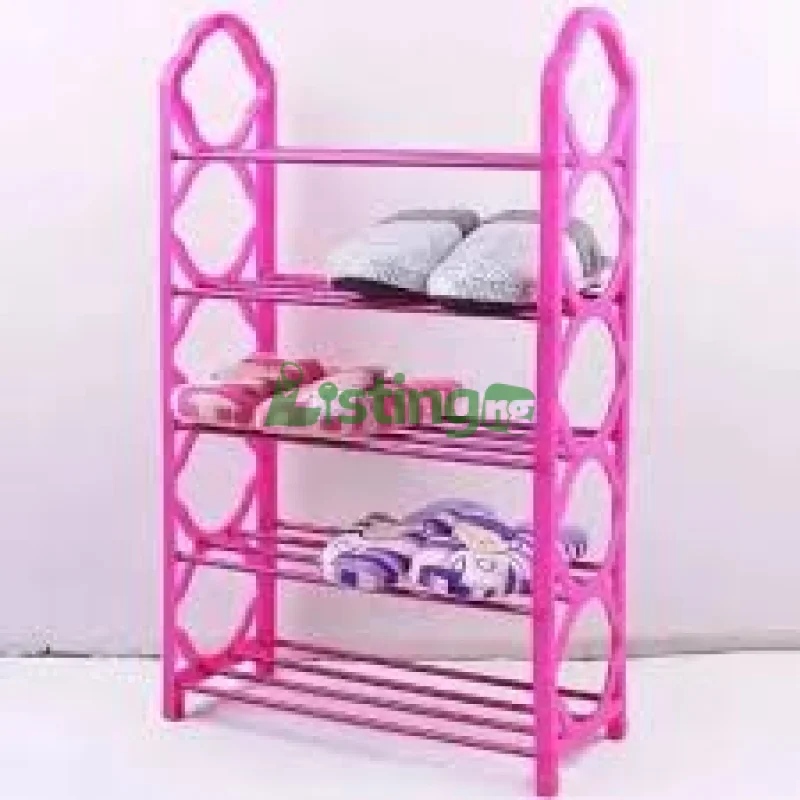 5-layer plastic shoe rack