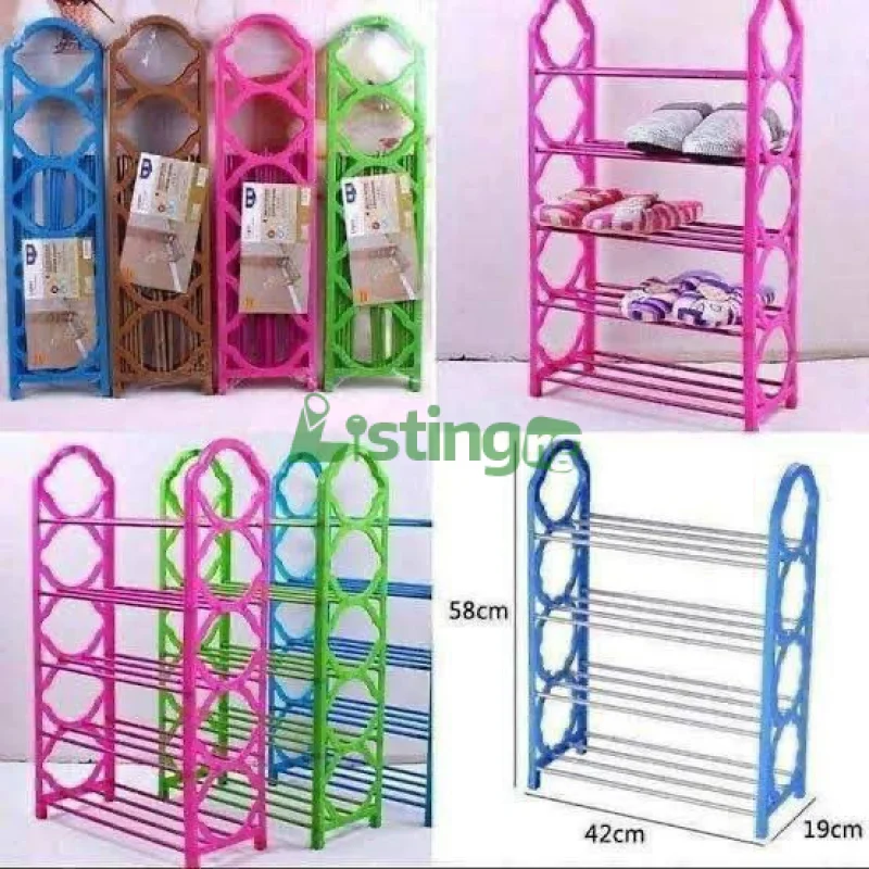 5-layer plastic shoe rack