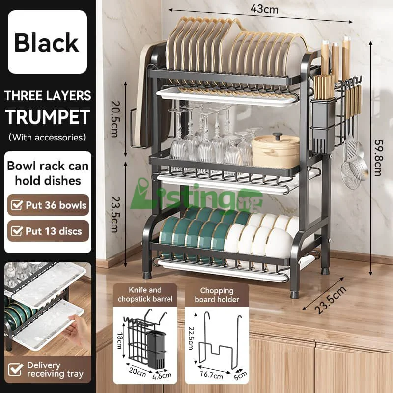 3 Tier Dish Drainer