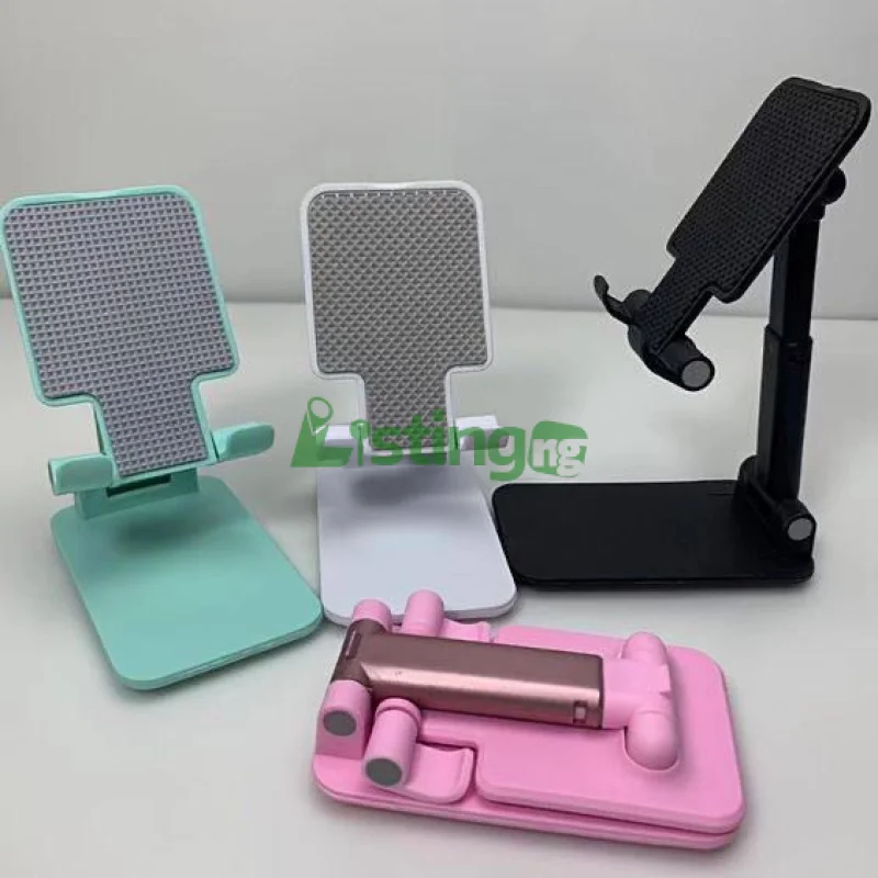 Folding desktop phone stand