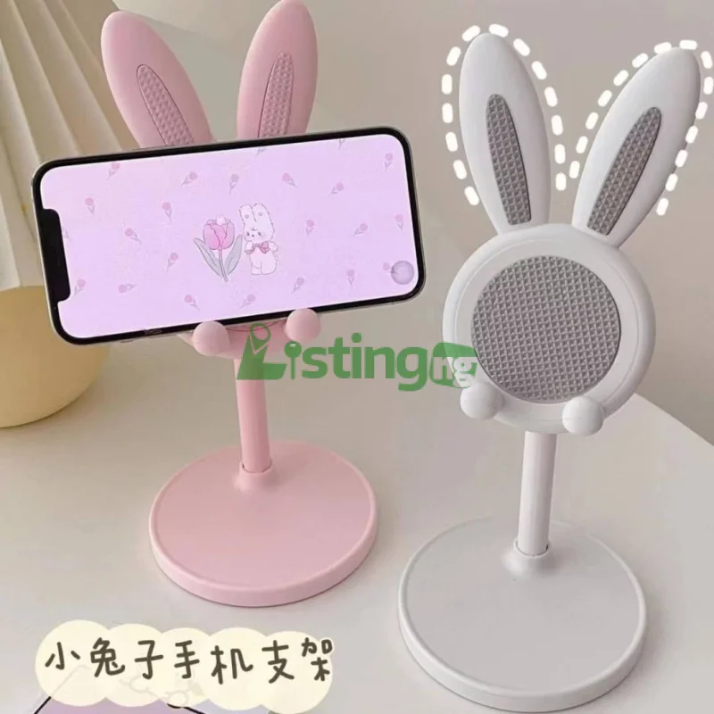 Rabbit-shaped adjustable phone stand