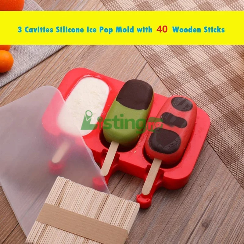 Premium Silicone Ice Cream Mould for Fun, Easy Homemade Ice Cream