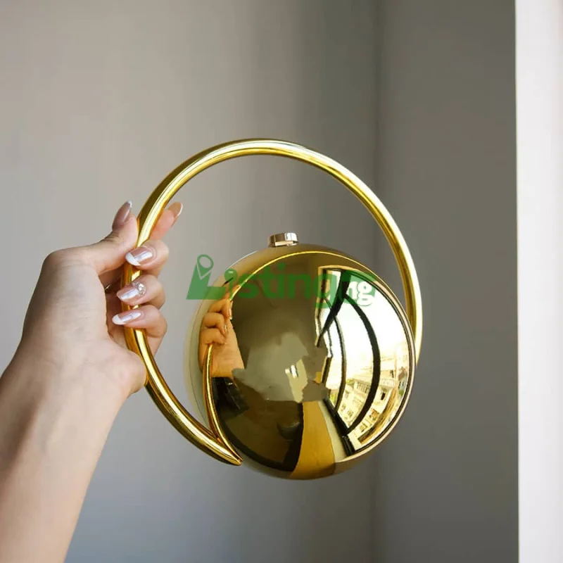 PREMIUM PLANET SHAPE PEARL CLUTCH – Stylish Handbag for Any Outfit